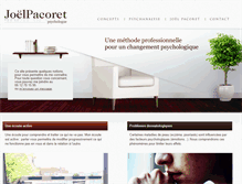 Tablet Screenshot of joel-pacoret.fr